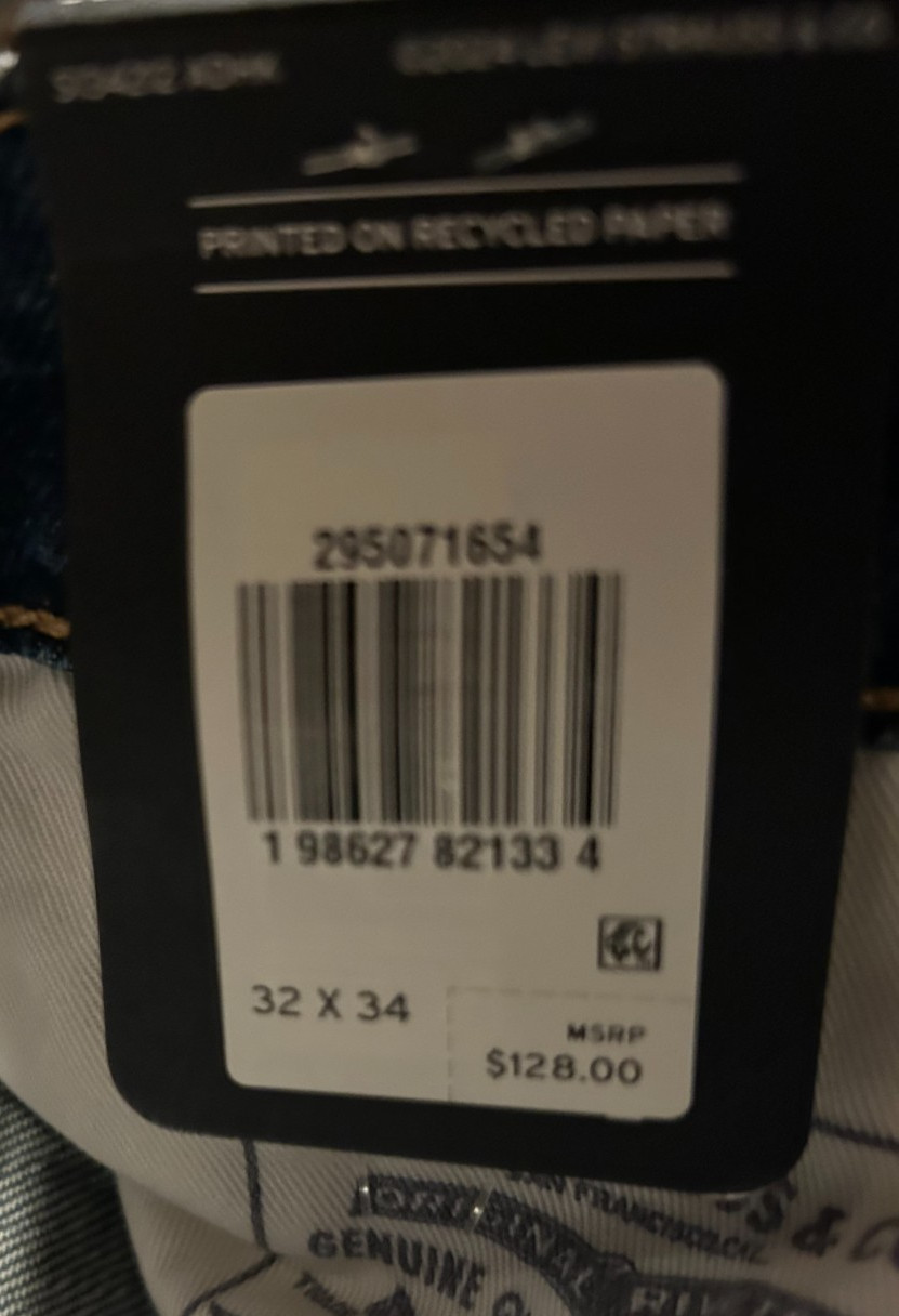 Levi’s Premium 502 Regular Taper Fit Selvedge Jeans WStretch Sizes NWT 1654