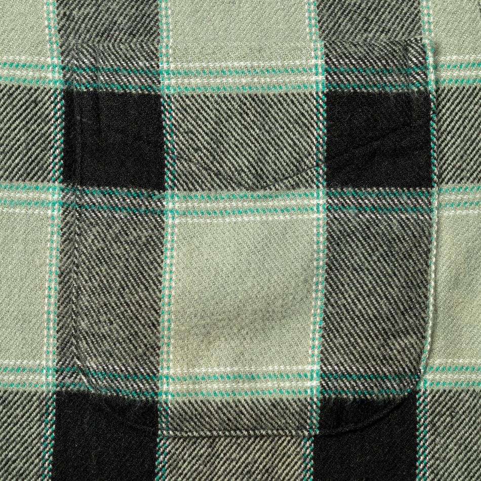 Gitman Vintage $285 Green Brushed Winter Madras 100% Cotton Button Down Shirt M