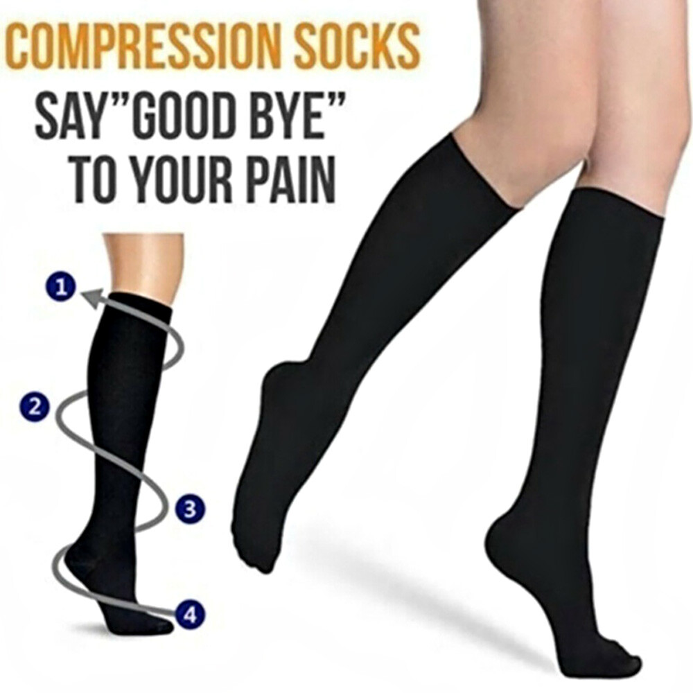 Mild Compression Socks for Women & Men 15-20 mmhg Graduated Pressure Stockings
