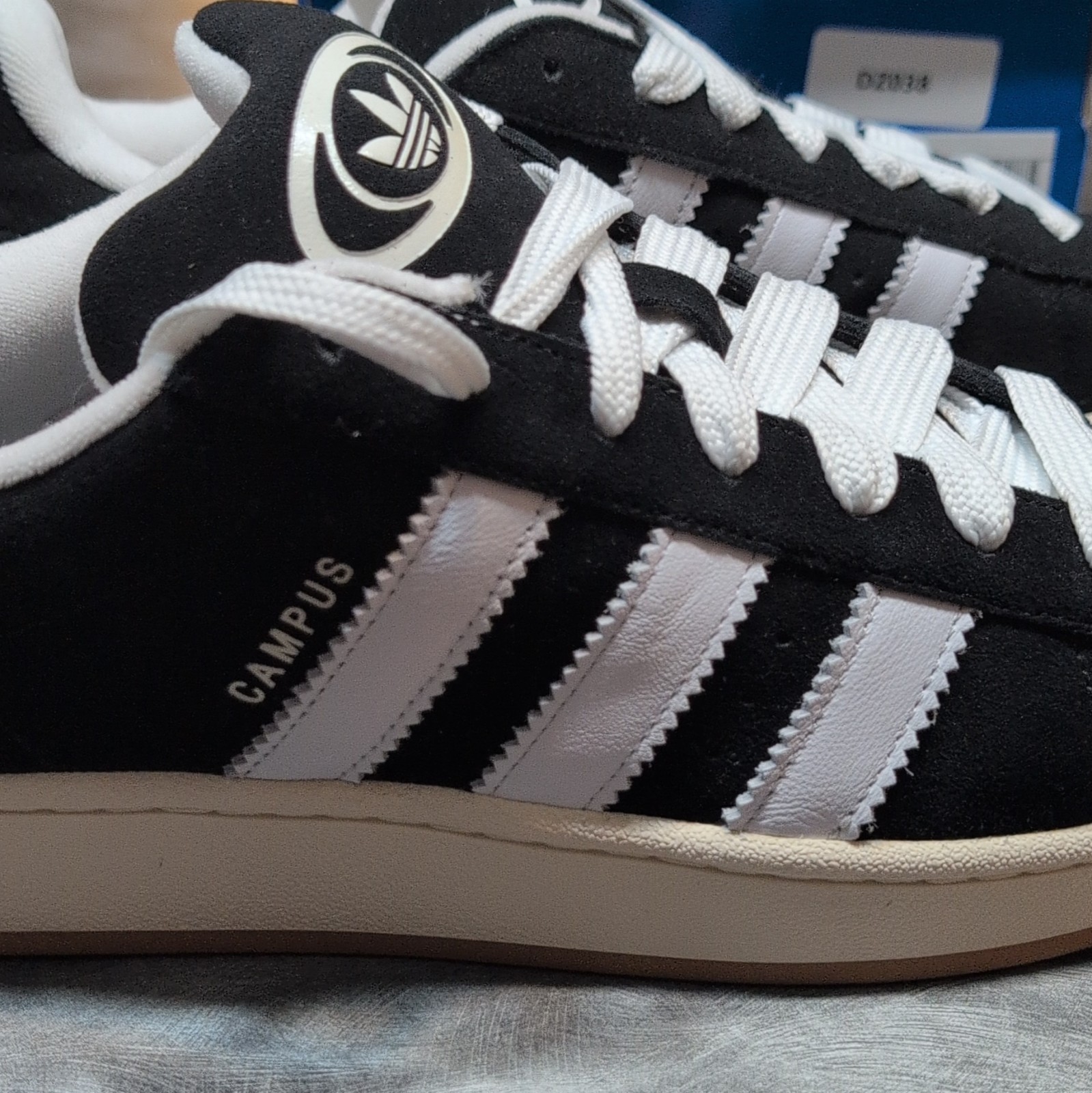 adidas Originals Campus 00s Core Black/Cloud White Low Top Sneakers Men HQ8708