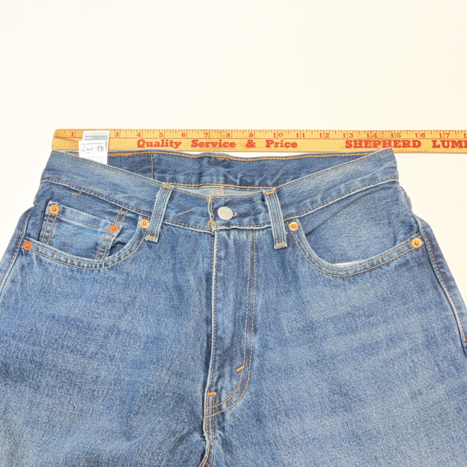 Levi ‘s Premium Men’s 578 Baggy Thru out Denim Jeans Sz. 29-30Wx32L Gray See Des
