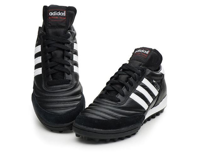 Adidas Mundial Team TF Leather Turf football boots black 019228