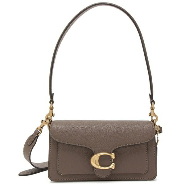 COACH Tabby Shoulder Bag 20 Leather Crossbody B4 Darkstone CY201 size Small