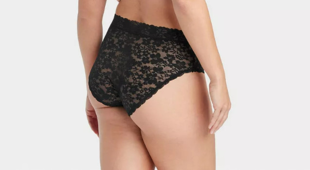 4 PACK: Auden Women’s All over Black Lace Brief Size *XL* NWT – 8E