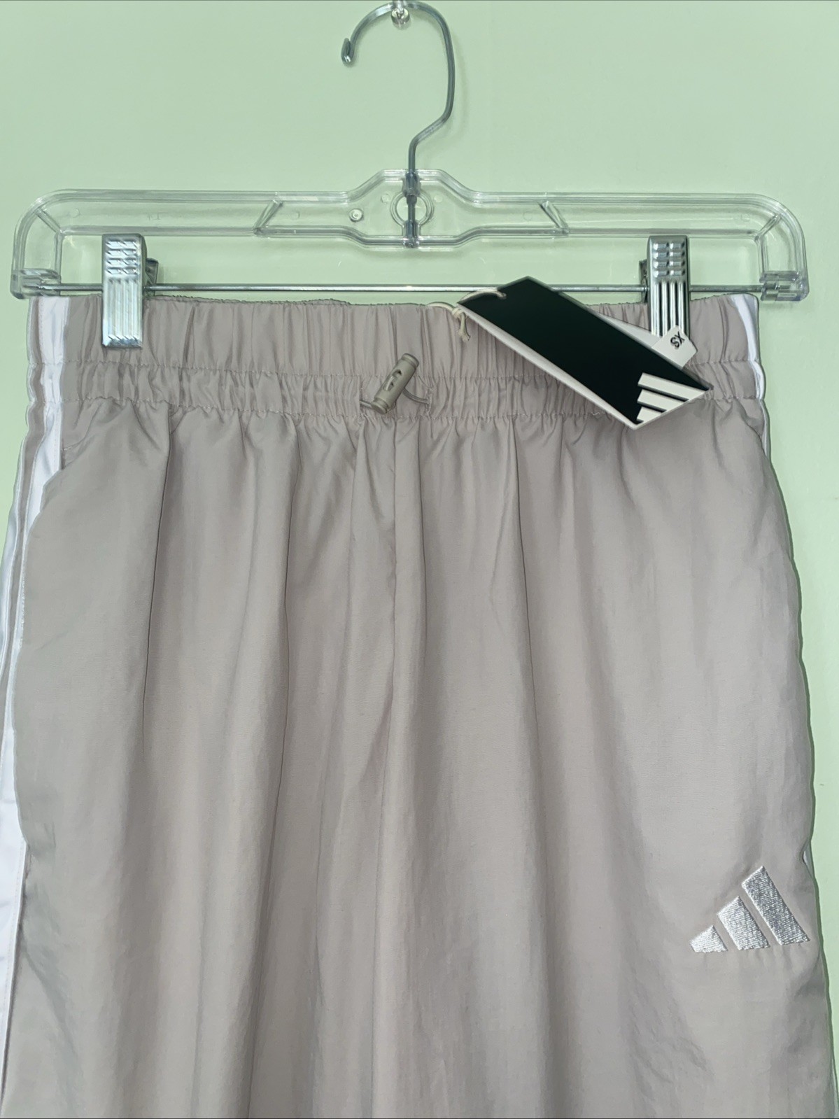 adidas Essentials 3-Stripes Lifestyle Woven Parachute Pants Wonder/Alumina XS
