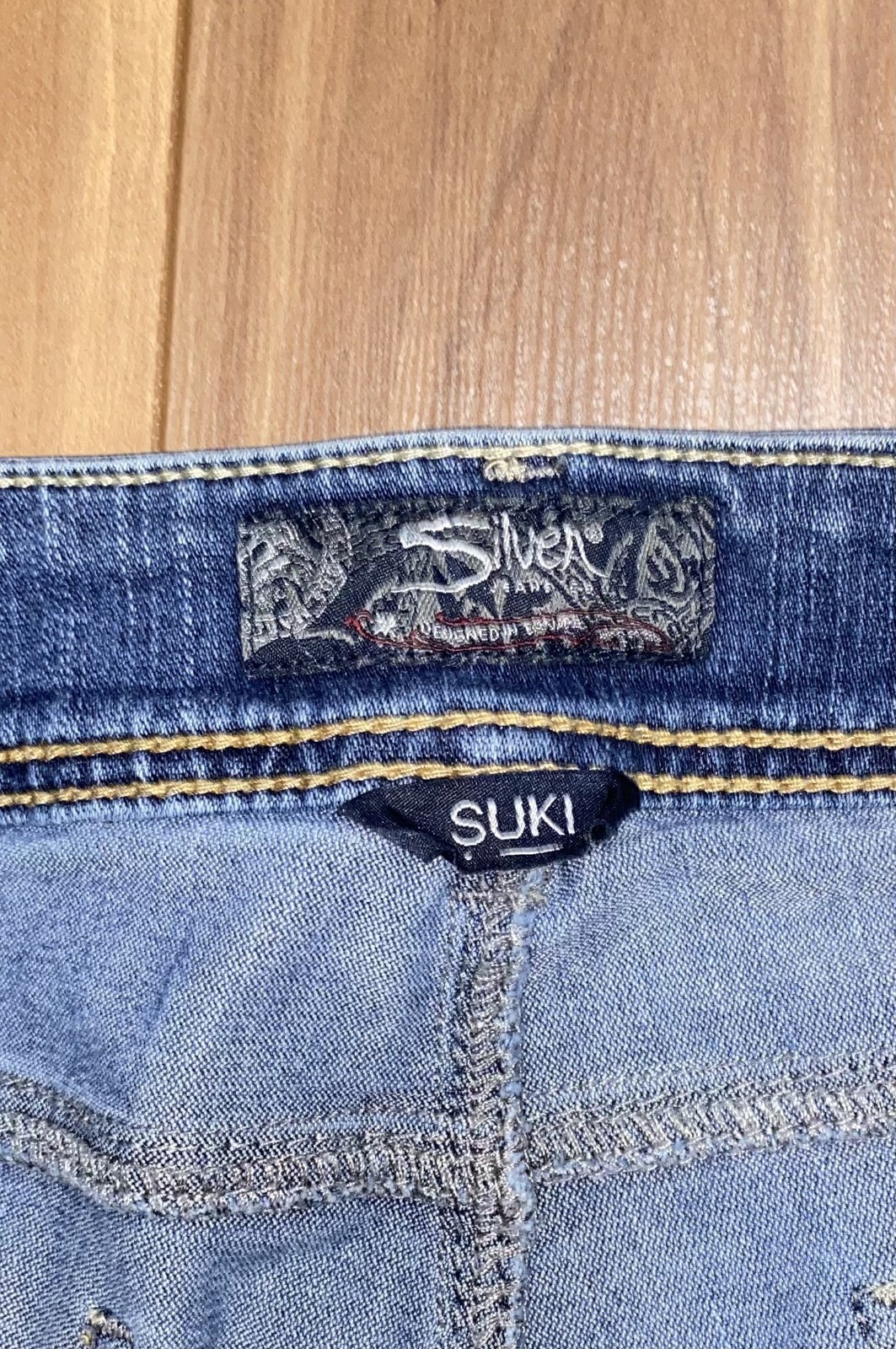 Silver Jeans Suki Mid Rise Bootcut Blue Denim Jeans Women’s Size 16/33L Stretch