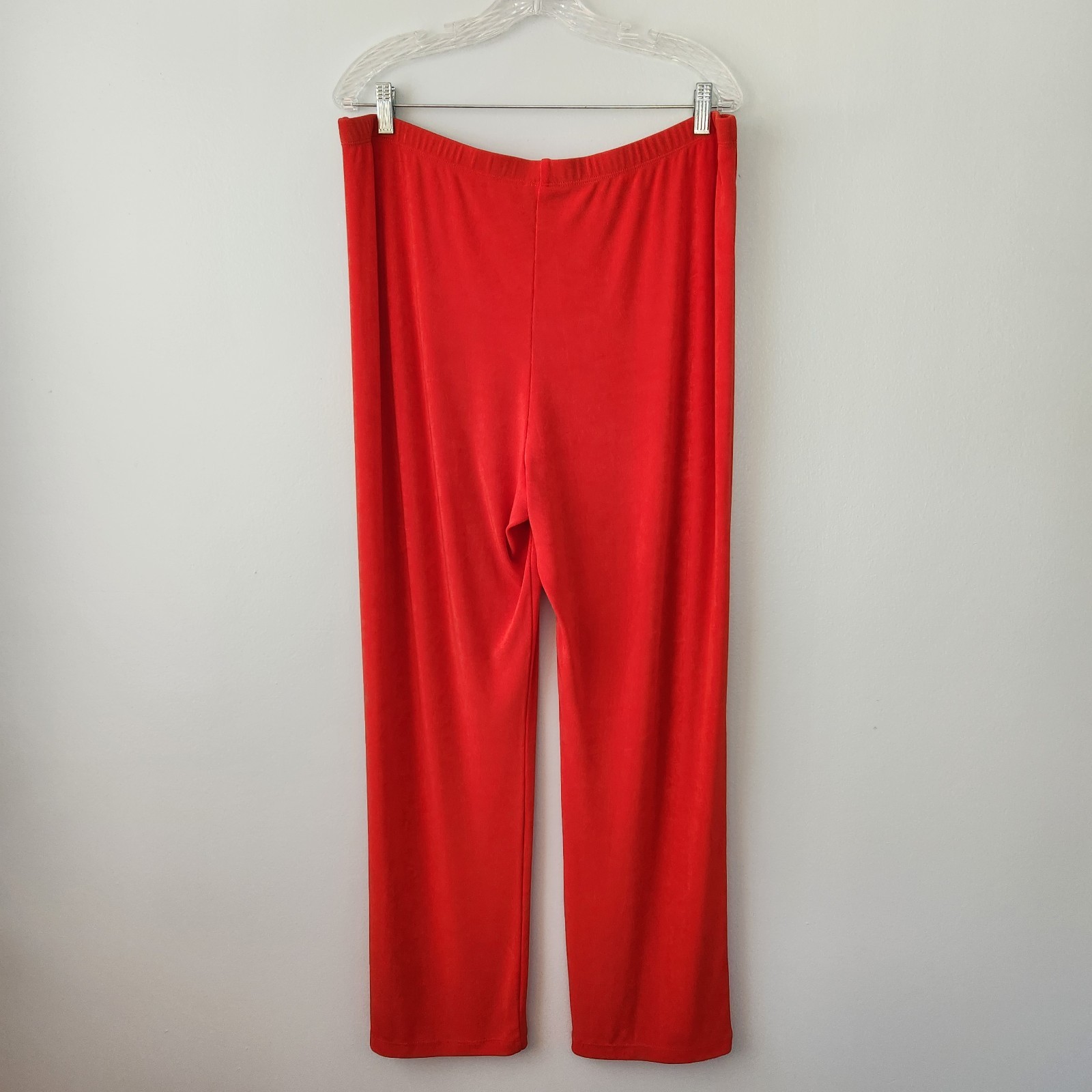 Chico’s Travelers Cardigan Pants 3 Piece Set 3 Black Red Slinky Knit Minimalist
