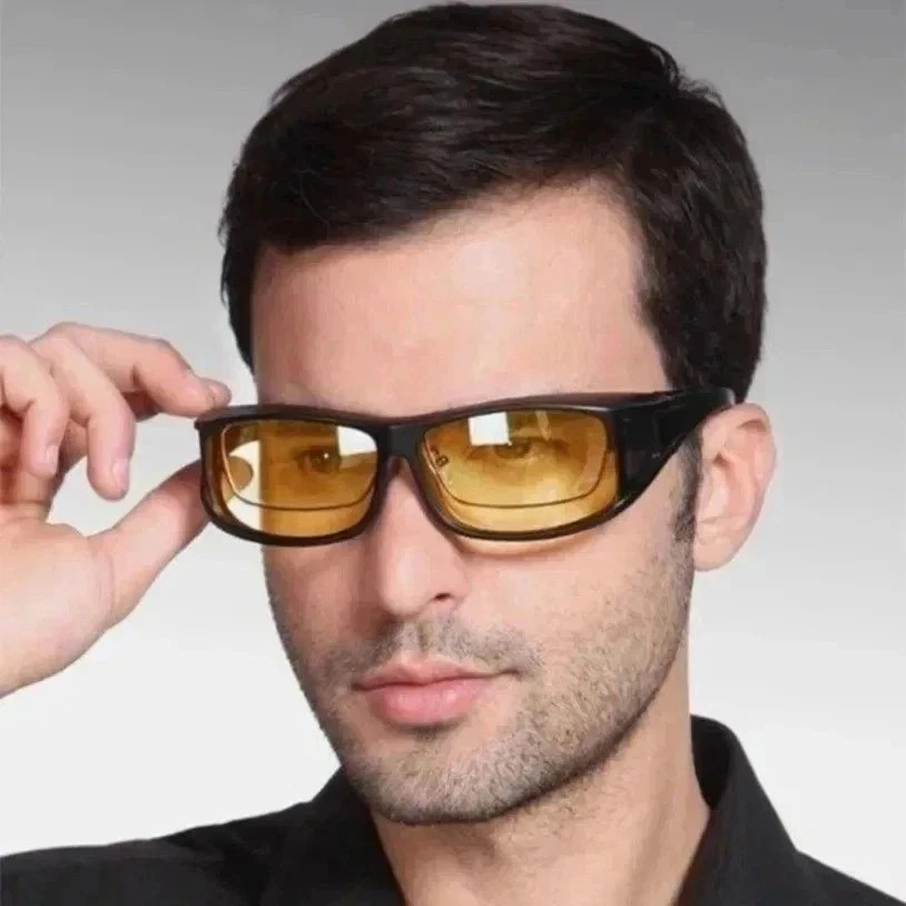 Night Driving Glasses HD Anti Glare Vision Polarized Yellow Lens Tinted Unisex