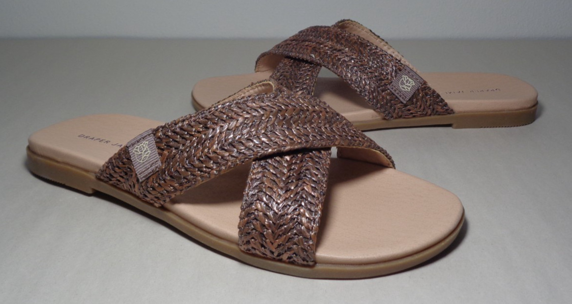 Draper Size 6 M / ALEX / Brown / Raffia Woven Sandals / New Women’s Shoes