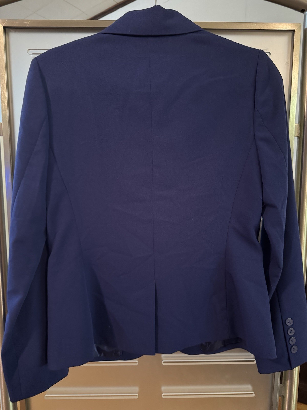 Forever 21 Women’s Blue One-Button Lined Blazer Notch Lapel Size M