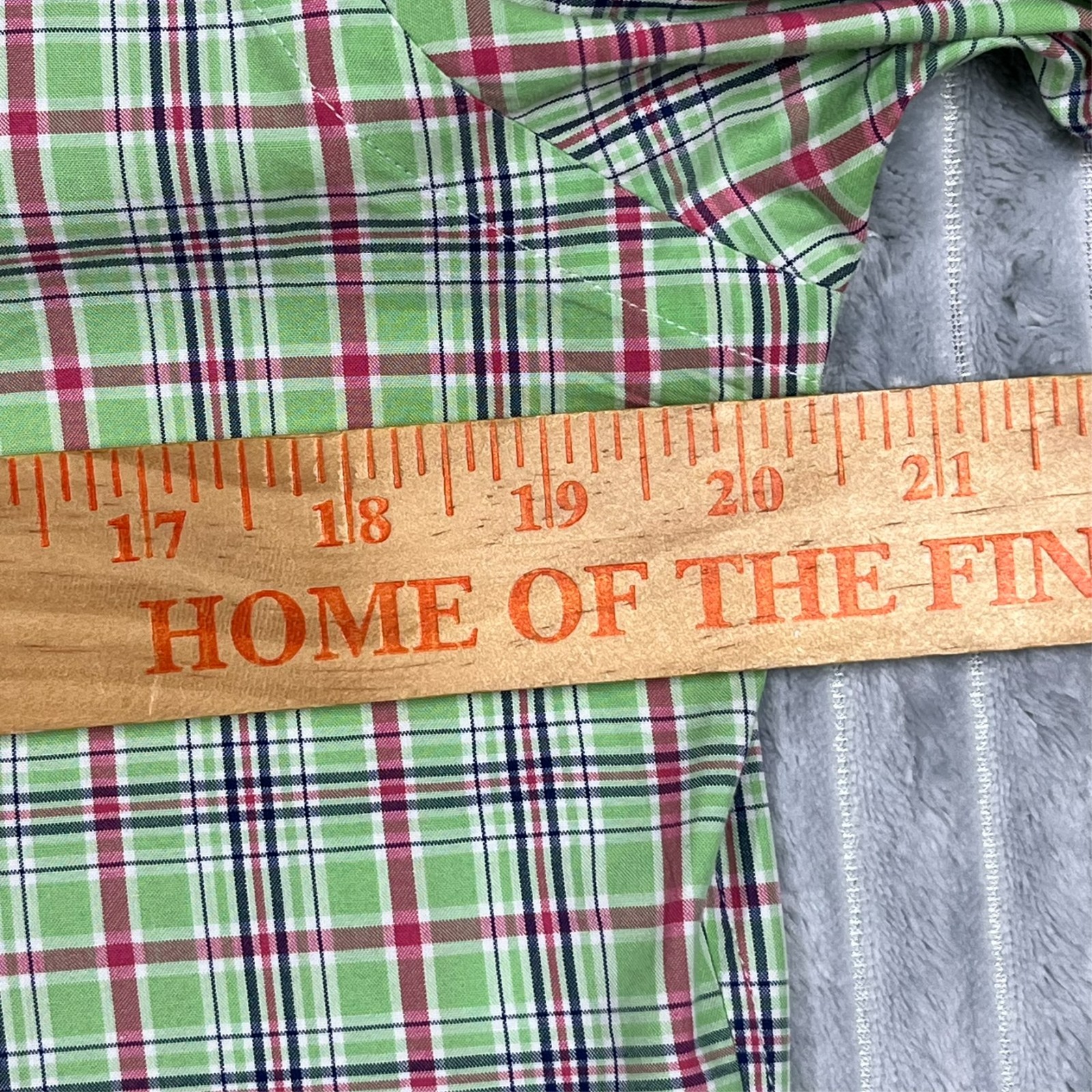 Ralph Lauren Custom Fit Shirt Men’s S Colorful Plaid Preppy Career Office Casual