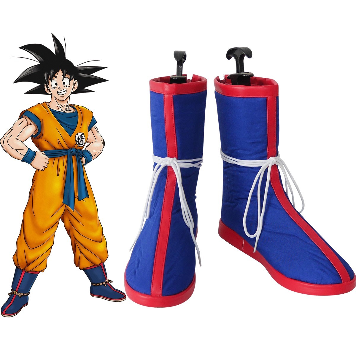 Son Goku Cosplay Shoes Anime Blue Short Boots C006