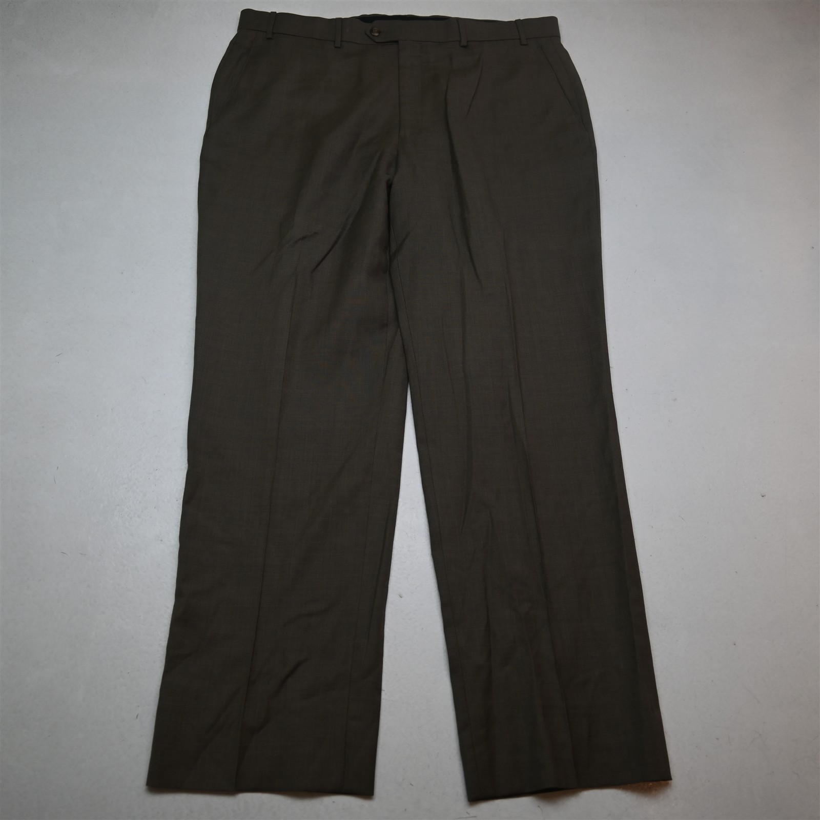 Jos A Bank 36×32 Tan Brown 100% Wool Travelers Tailored Fit Dress Mens Pants