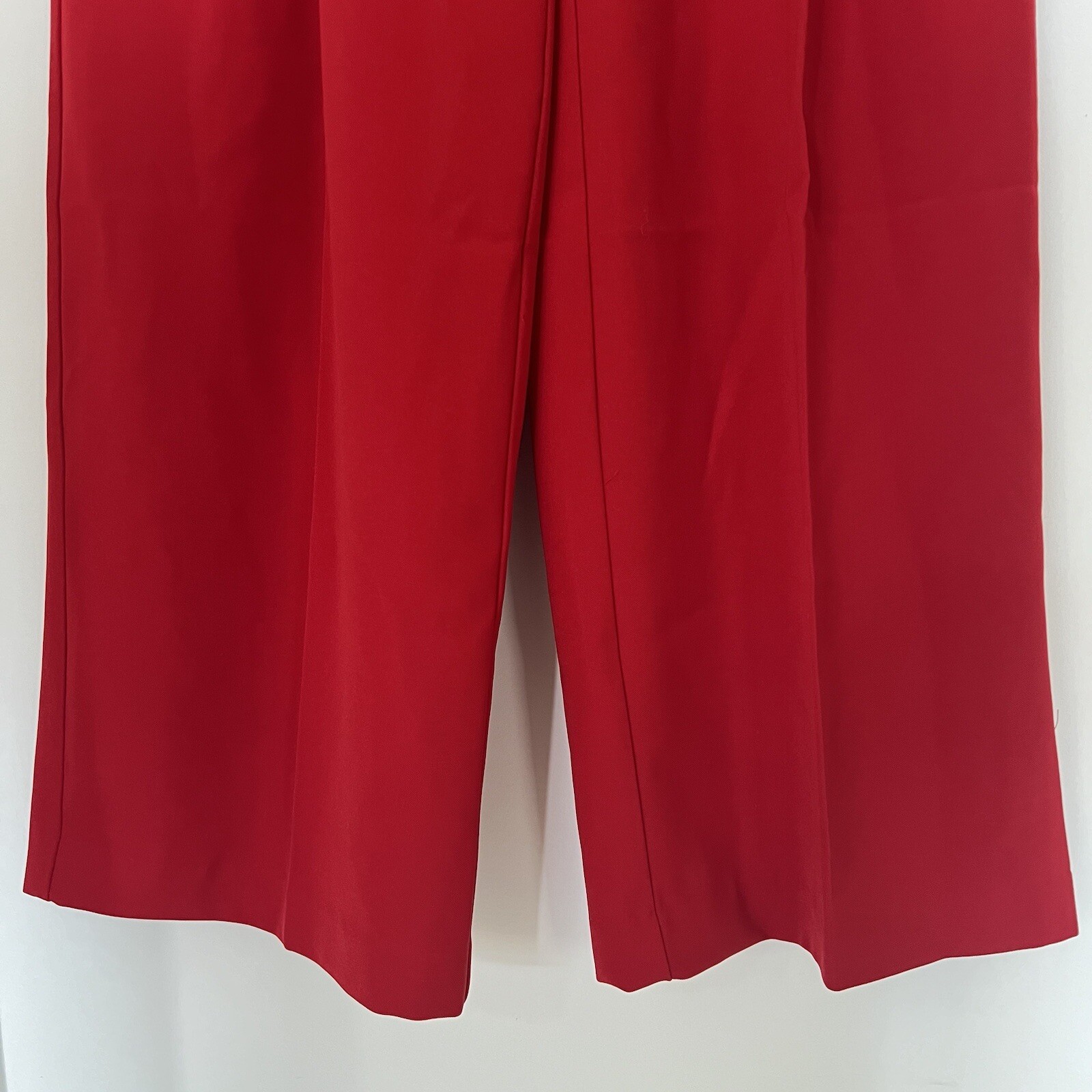 Commense Middle Waist Pleated Tapered Pants Red size M