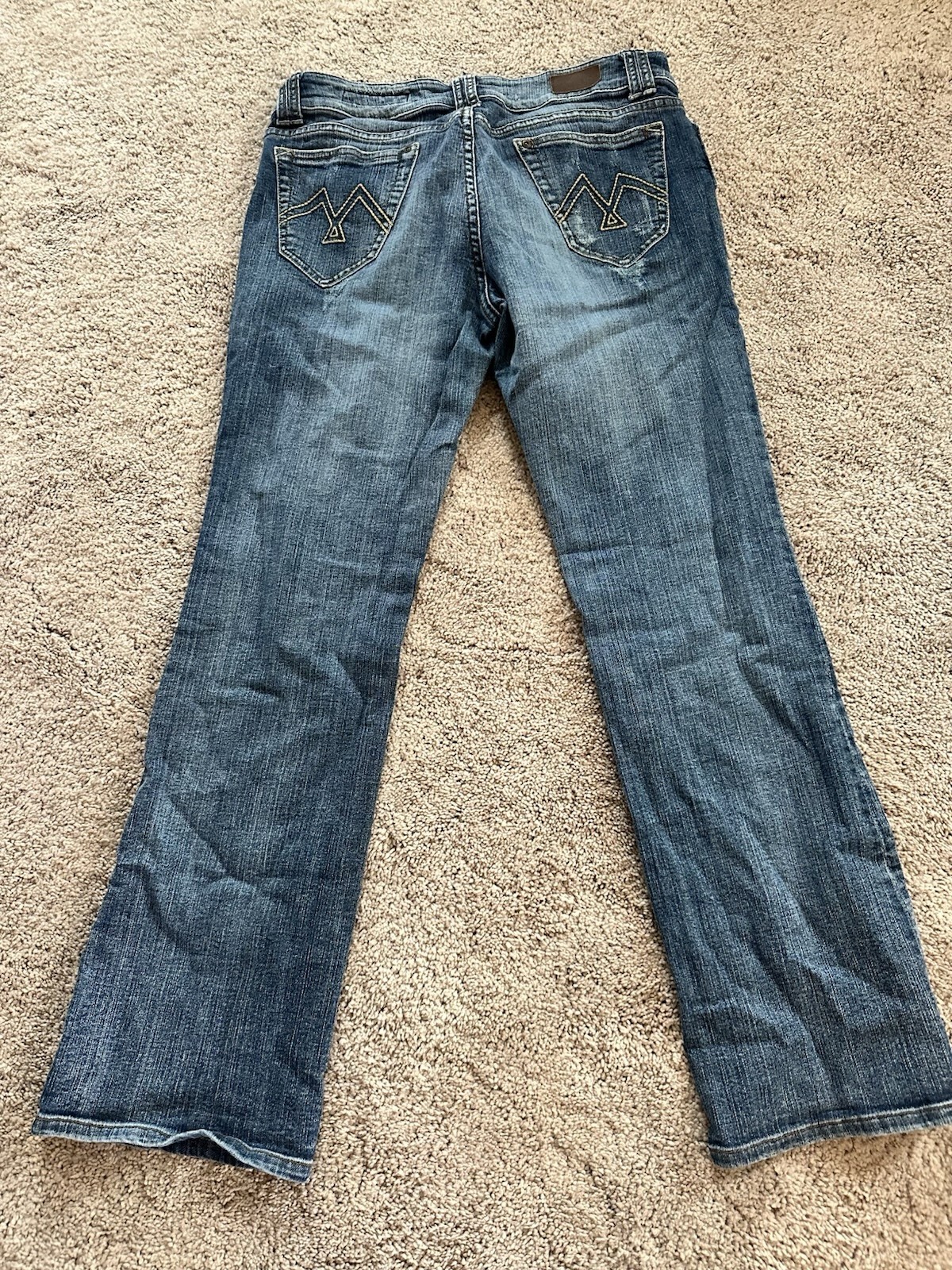 Vigoss Juniors Bootcut Medium Wash Blue Denim Stretch 5-Pocket Jeans Size 11