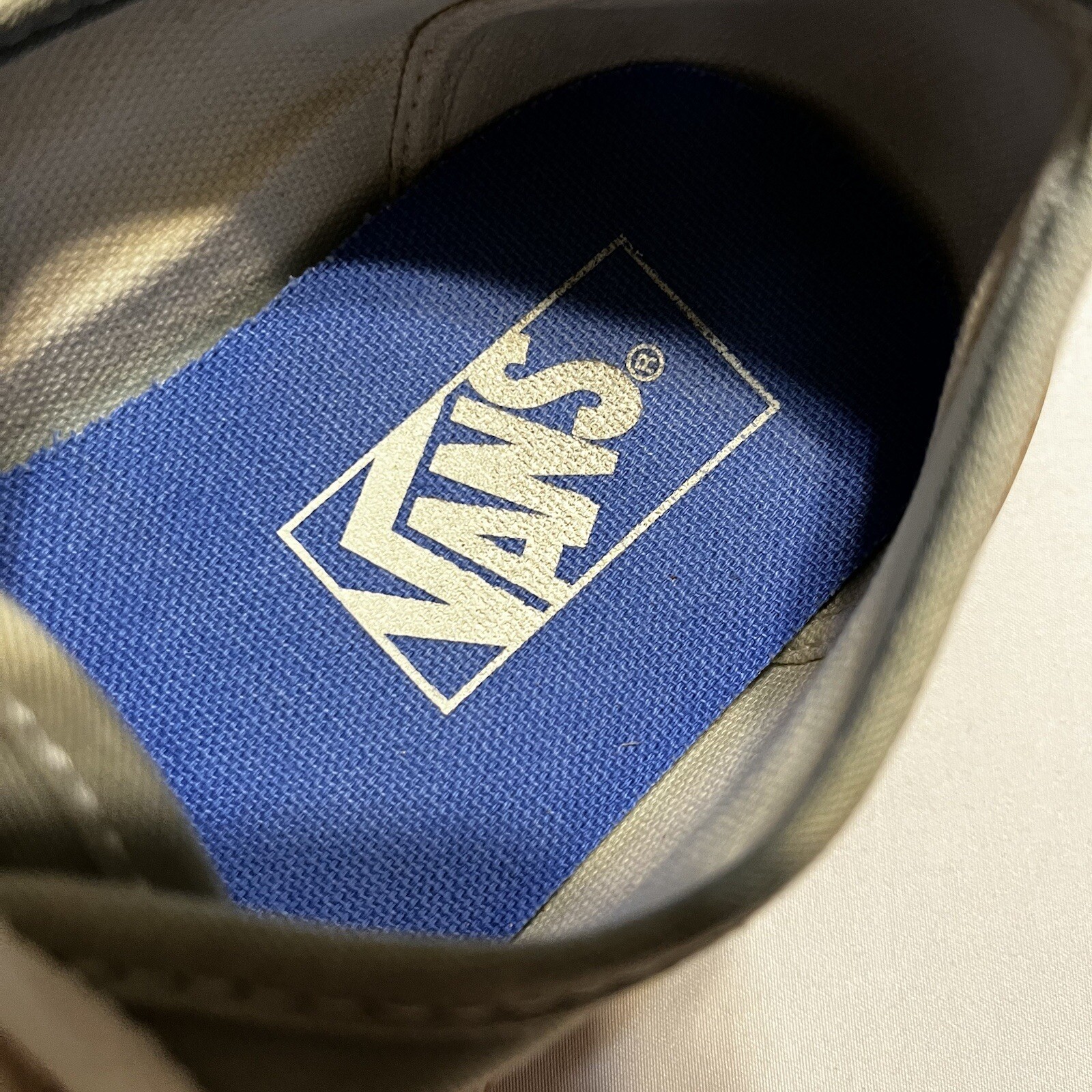 Men 6.5 Women 8 Unisex VANS Old Skool Gum Sole Tan-“ish” Pale Green-“ish” color
