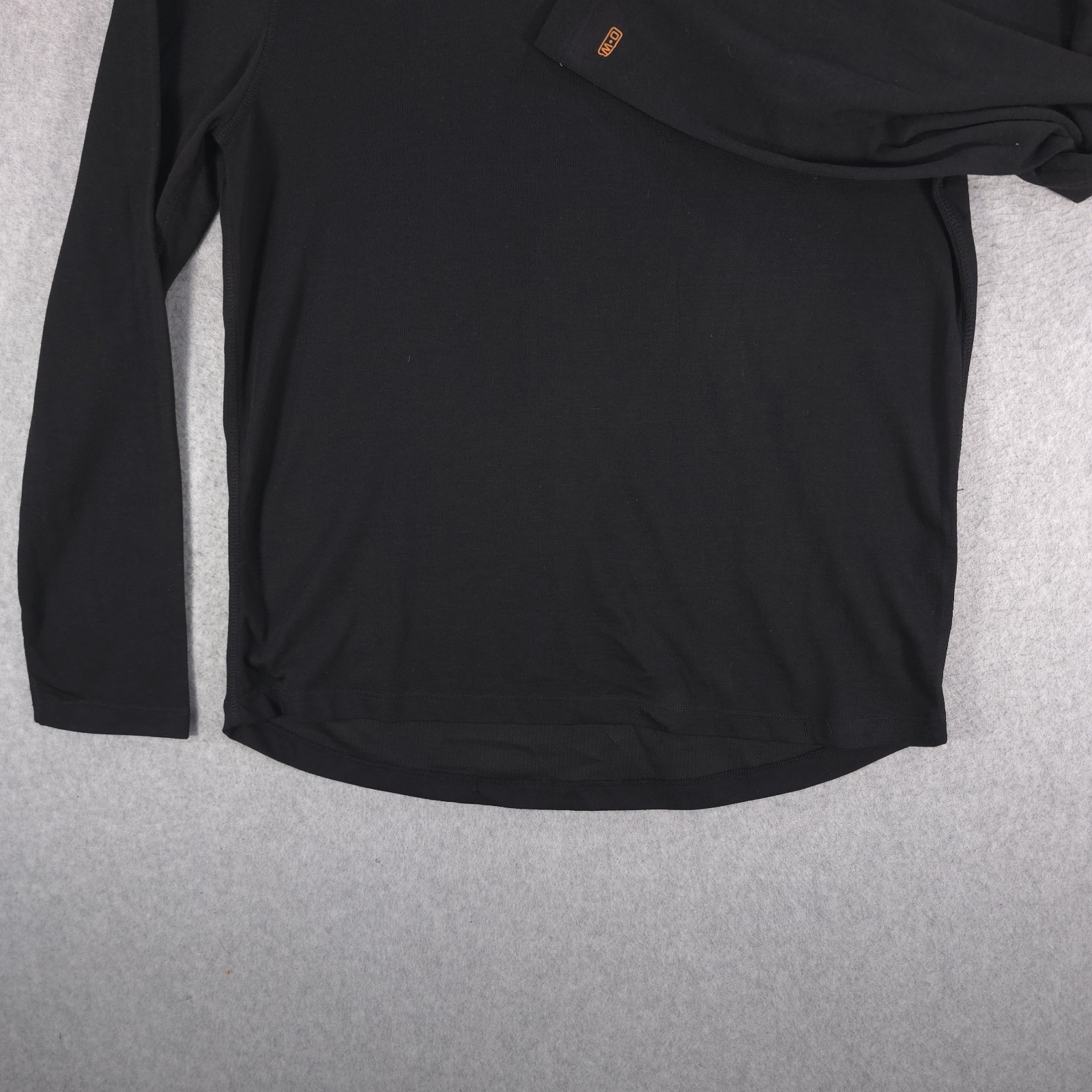 Omni-Wool Poly Blend Black Long Sleeve Crew Warm Base Layer Shirt Mens XXL