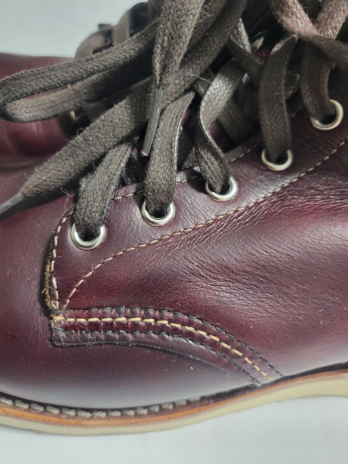 Chippewa Original Boots 6″ Cordovan Red Leather Mens 8.5 1901M16 Service USA