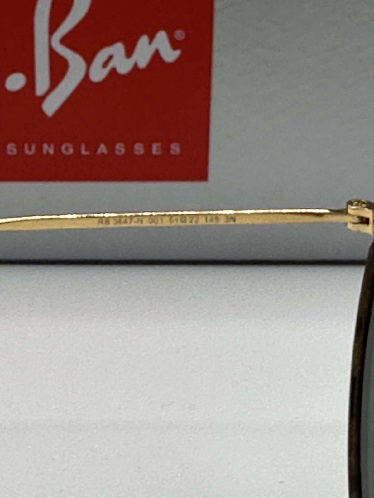 Ray-Ban RB3647N 001 51-22 Round Double Bridge Gold Frame G-15 Lens 51mm-Havana