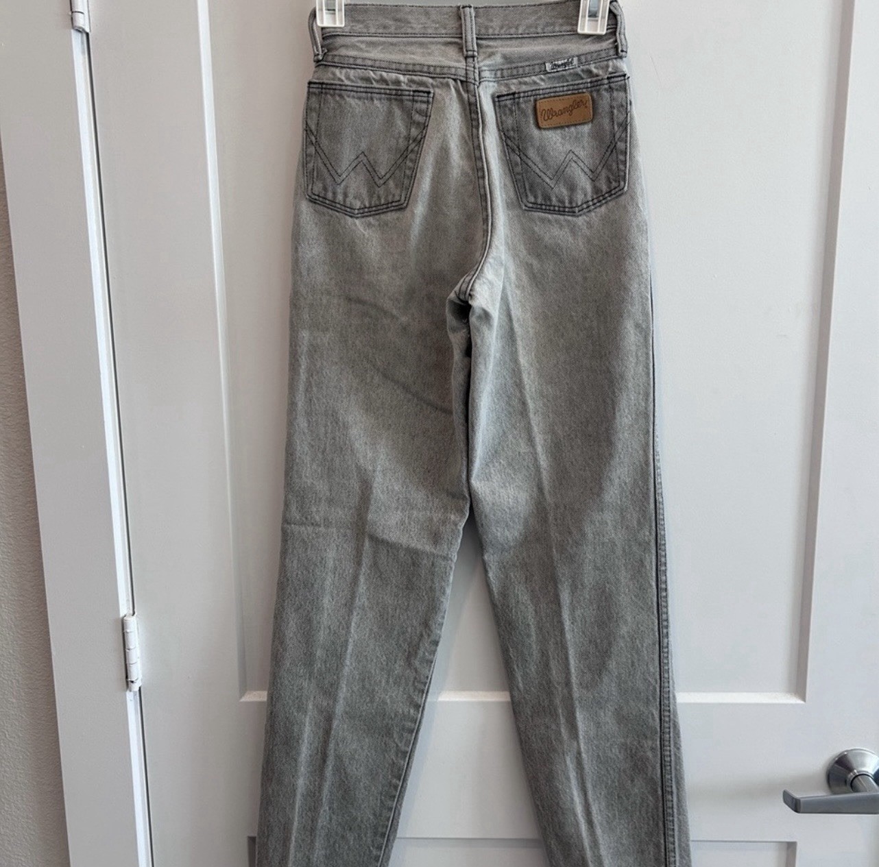 Wrangler Cowboy Cut Gray Light Wash Straight Leg Jeans Regular Fit 5-Pocket