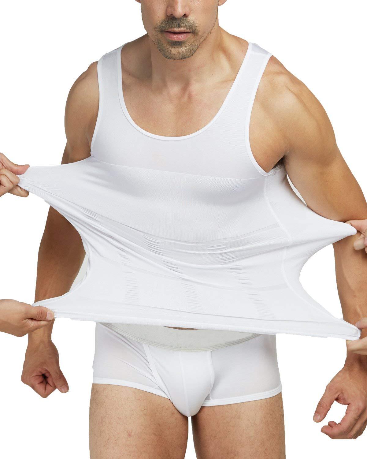 Men’s Compression Shirts Shapewear Vest Body Shaper Abs Abdomen Slim Tank Top