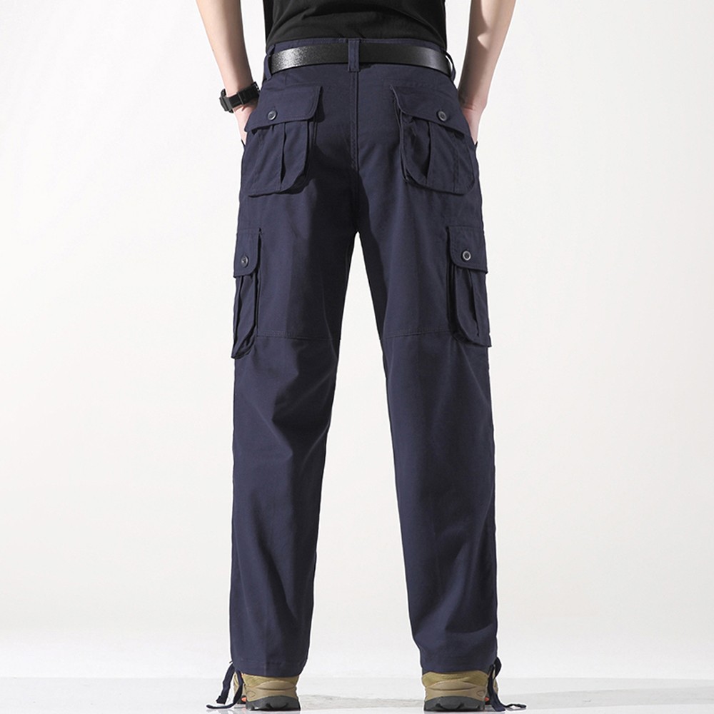 6 POCKETS Men’s Stylish Cargo Pants Tactical Trousers Casual Comfort Fit