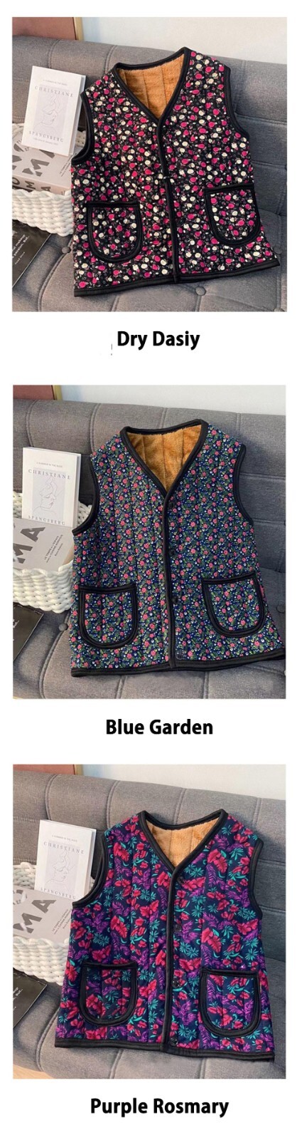 [K-CULTURE]Contryside Vacation Fashion,Korean Retro, Winter vest