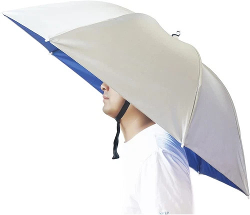 Umbrella Hat 37 Inch Fishing Umbrella Hat Hands Free Foldable UV Protection