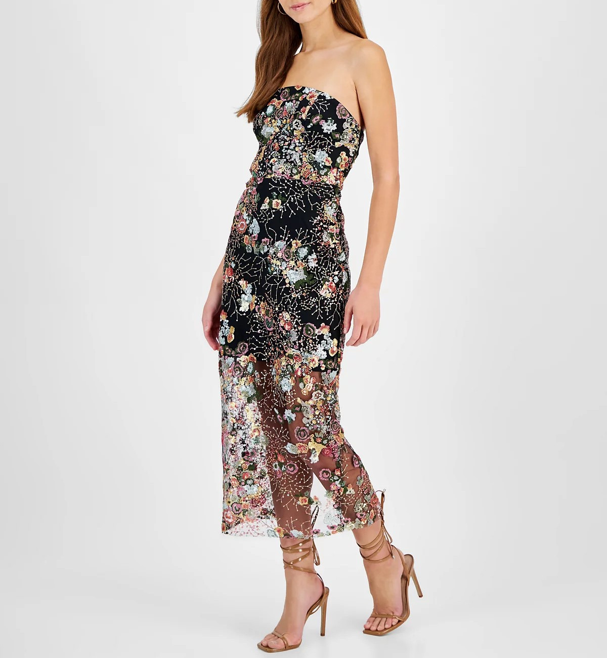 Sam Edelman Women’s Sequined Strapless Mini Dress MSRP $168