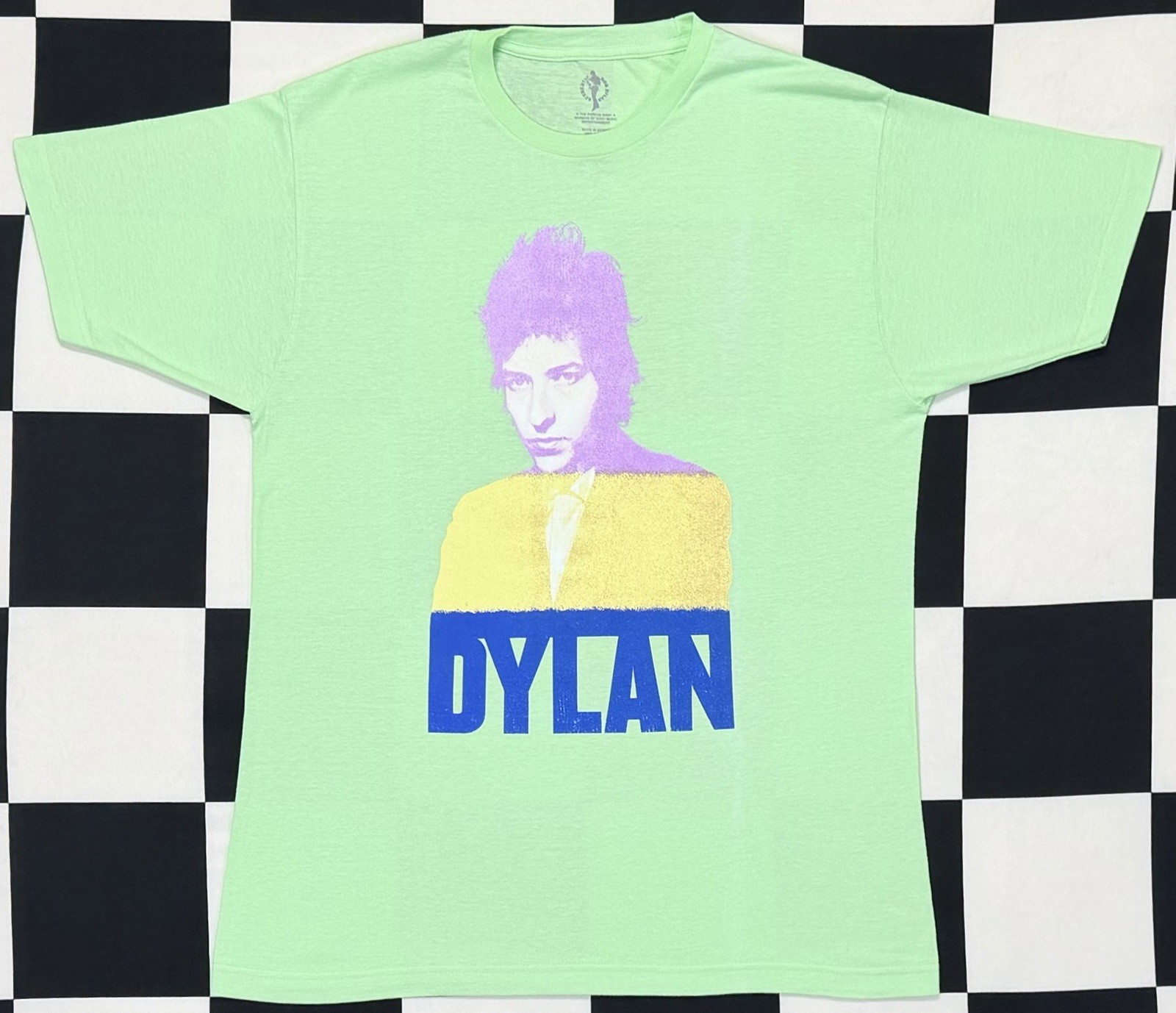 New Official Merchandise Bob Dylan Mint Green Graphic Print T Shirt Men’s (L)