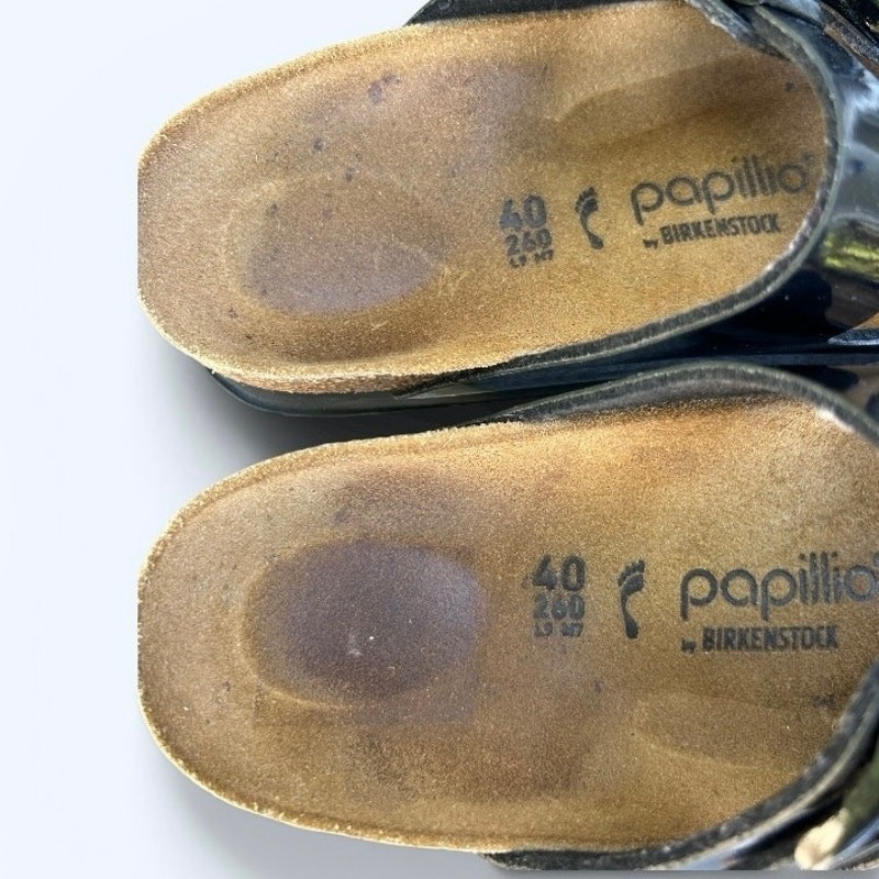 Birkenstock Papillio Florida Flex Platform Sandals – Black Patent EU 40 Narrow
