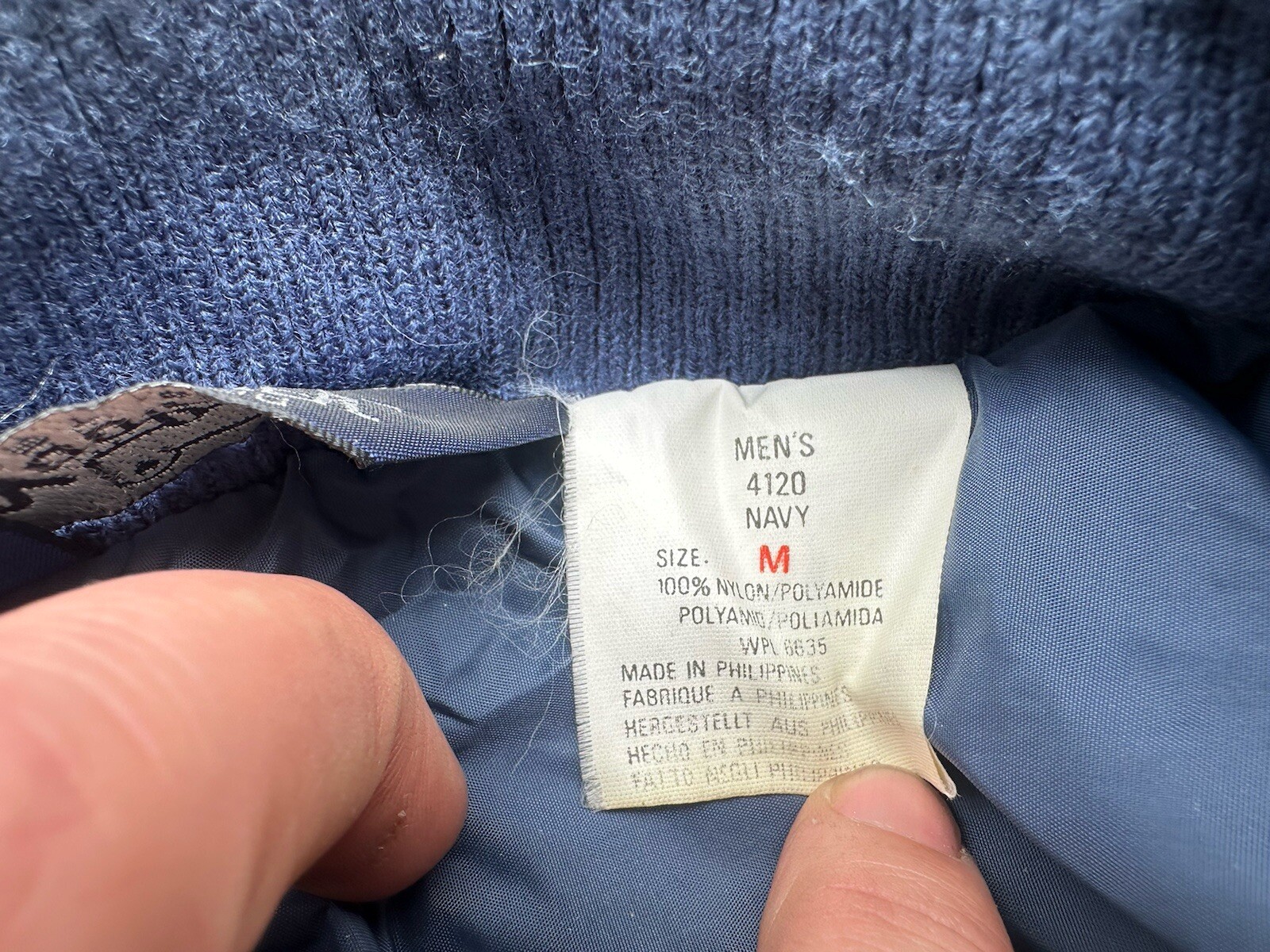 Vintage 90s Woolrich Windbreaker Jacket Mens M Nylon Classic Outdoor Hike Blue