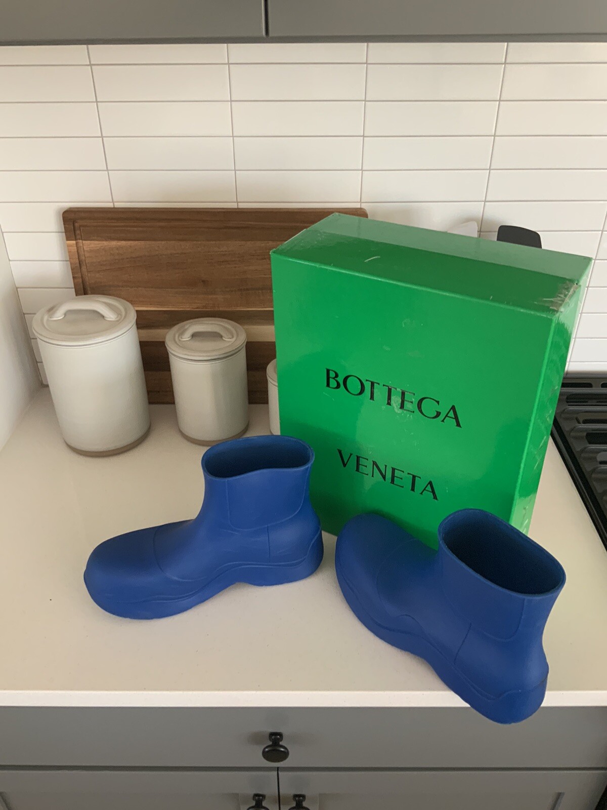 Bottega Veneta Blue Puddle Boots size 44