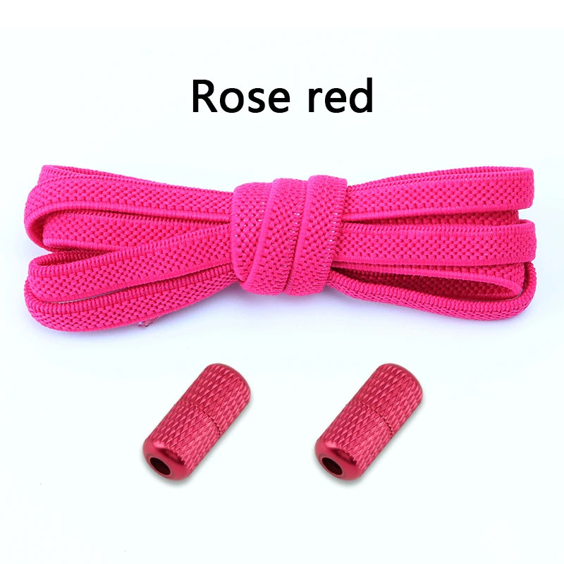 1Pair Elastic laces Sneakers Flats No tie Shoelace Sports Stretchy lazy Shoelace