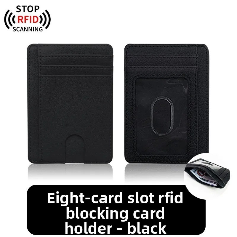 Mens Leather Slim Wallet Credit Card Holder Blocking Pocket ID Money PU USA