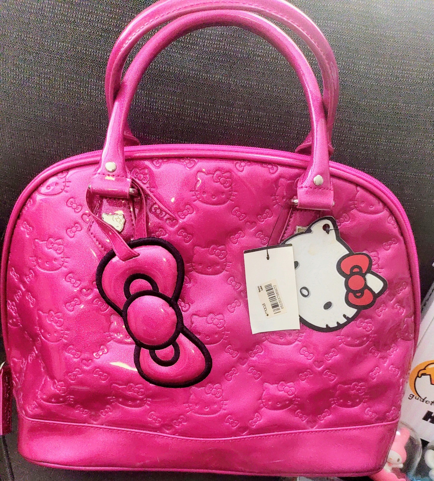 NWT LARGE Loungefly X Hello Kitty Pink Patent Dome Satchel Bag Retired 2012 Y2K