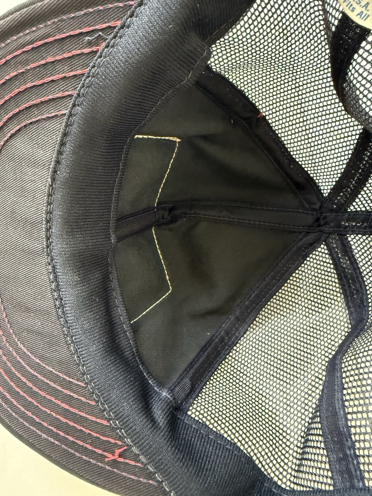 Vtg Firestone Synthetic Rubber & Latex Co Patch Hat Snapback Mesh