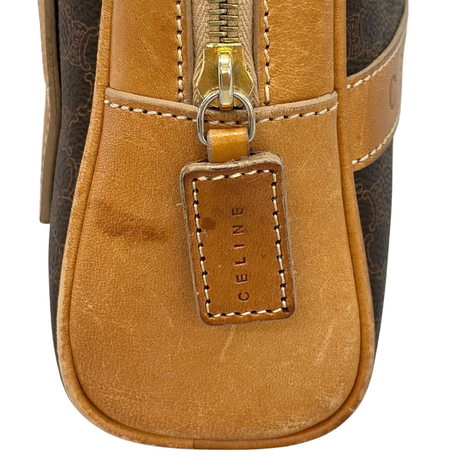 CELINE Macadam Backpack Â· Daypack leather/PVC brown vintage Women