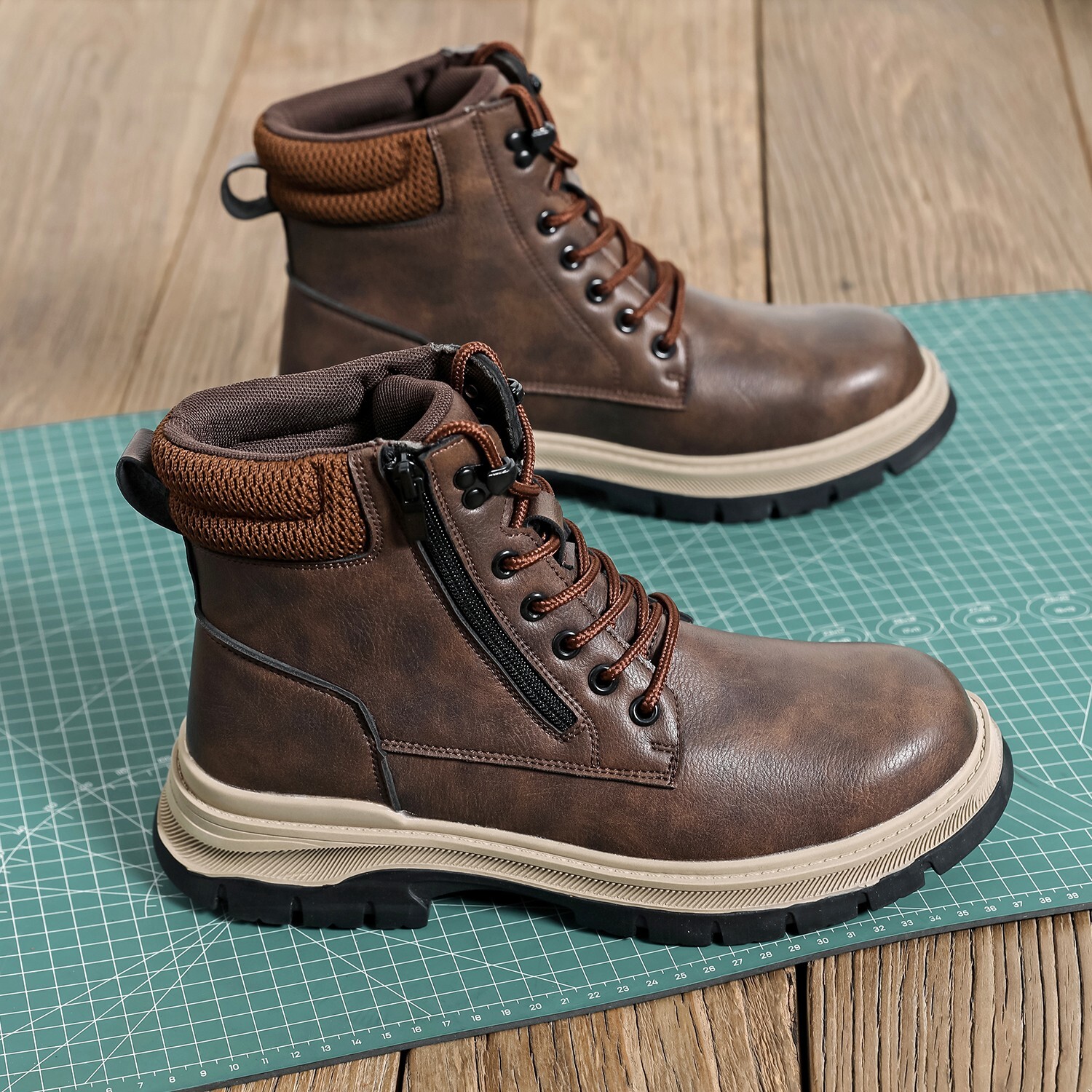 Work Boots Mens Waterproof Safety Shoes comfortable work shoes for men size 10