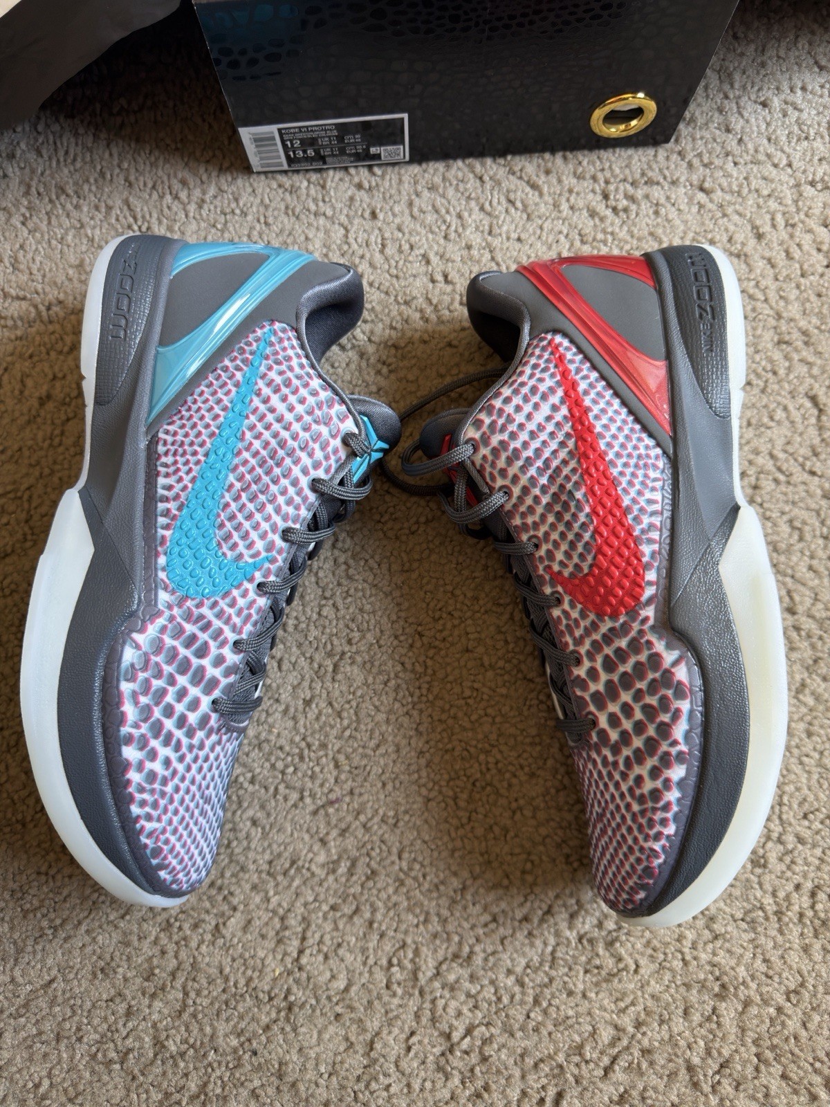 Nike Kobe 6 Protro 3D All-Star Hollywood- Size Men 12