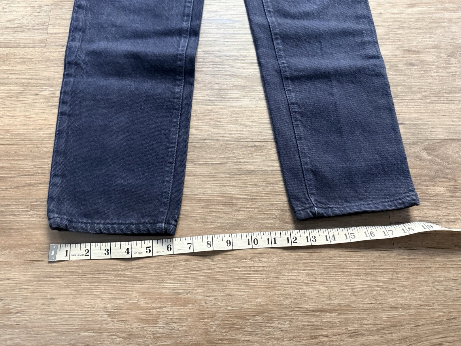 Vtg 1994 Levis 501 Navy Blue High Waisted Jeans Petite 24×31 Made in USA 90s