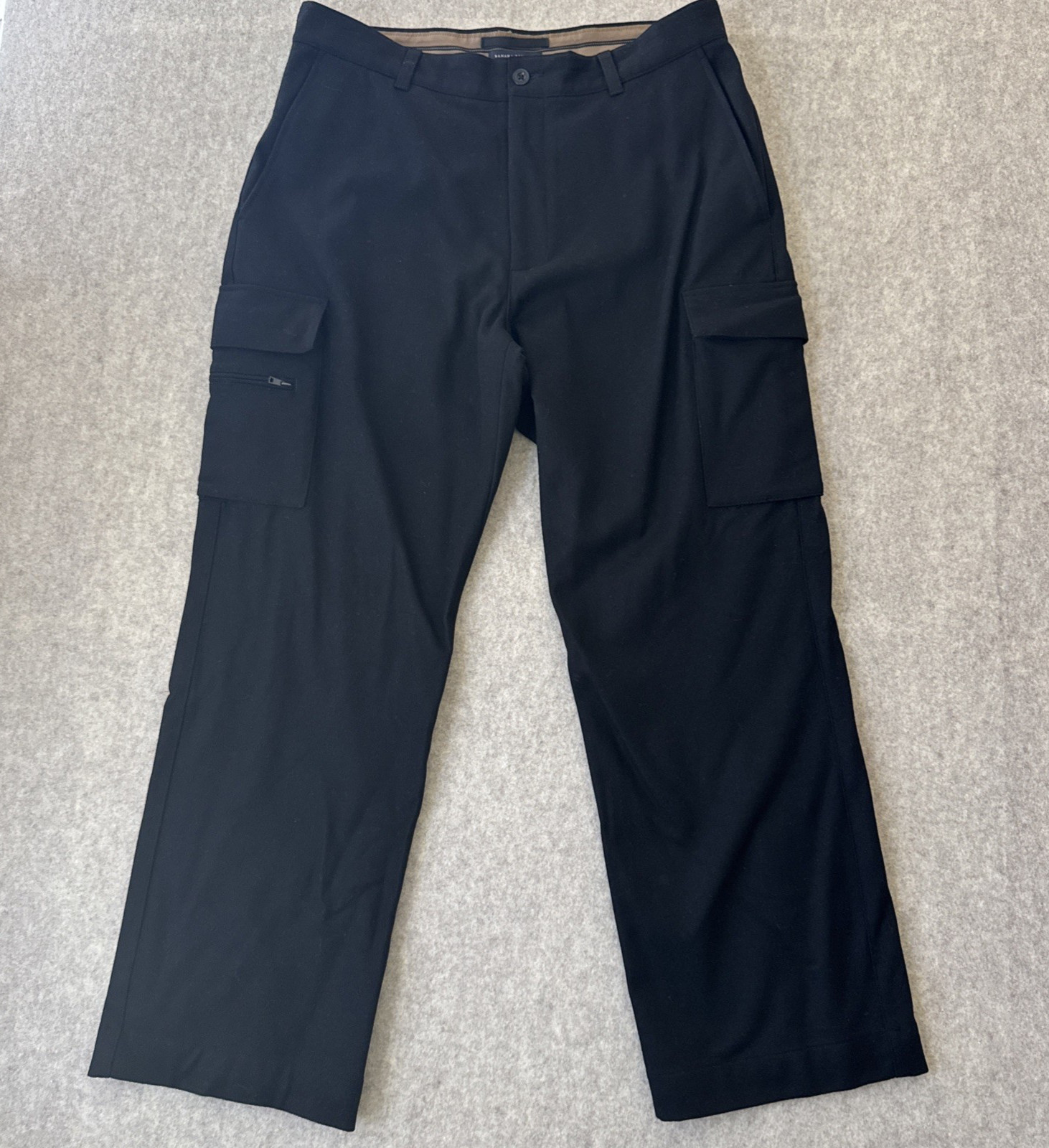 Vintage Banana Republic Dawson Pants Mens 38×31 Flannel Wool Cargo Straight