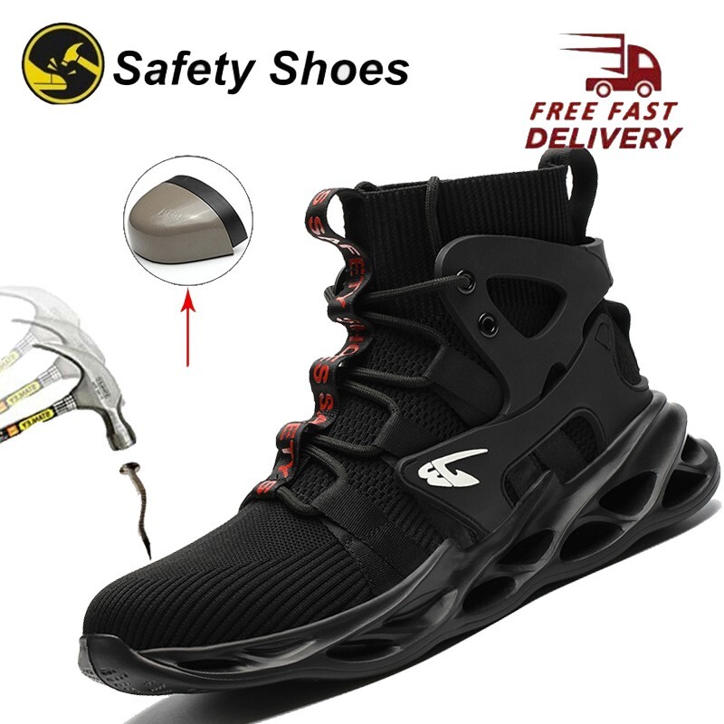 Indestructible Mens Work Boots Steel Toe Safety Shoes Sneakers Lightweight Shoes