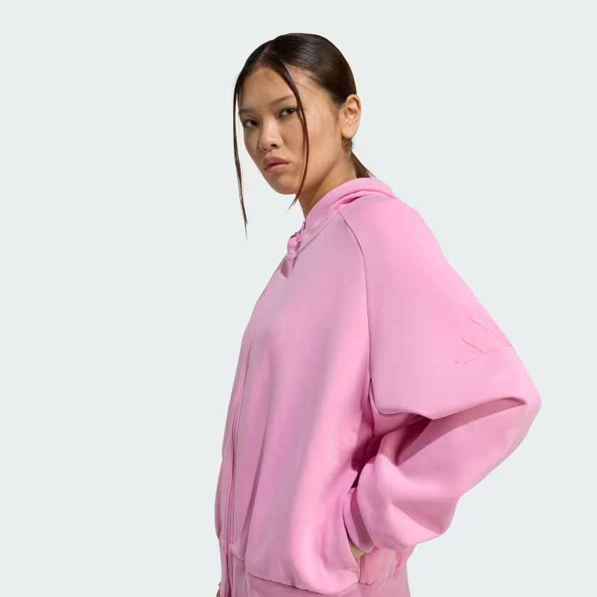 adidas women SOFT LUX FULL-ZIP HOODIE