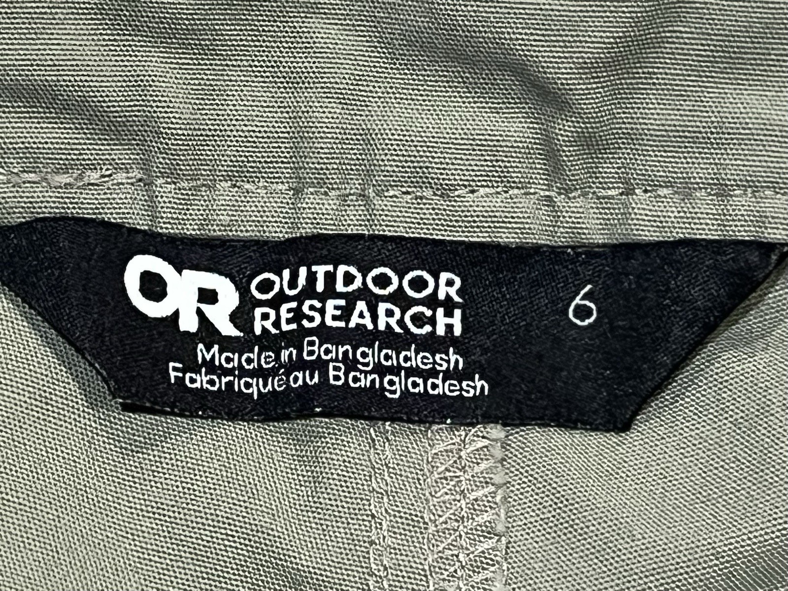 Outdoor Research Womens Shastin Green Chino Pant SZ 6 Hiking Backpacking UPF 50+