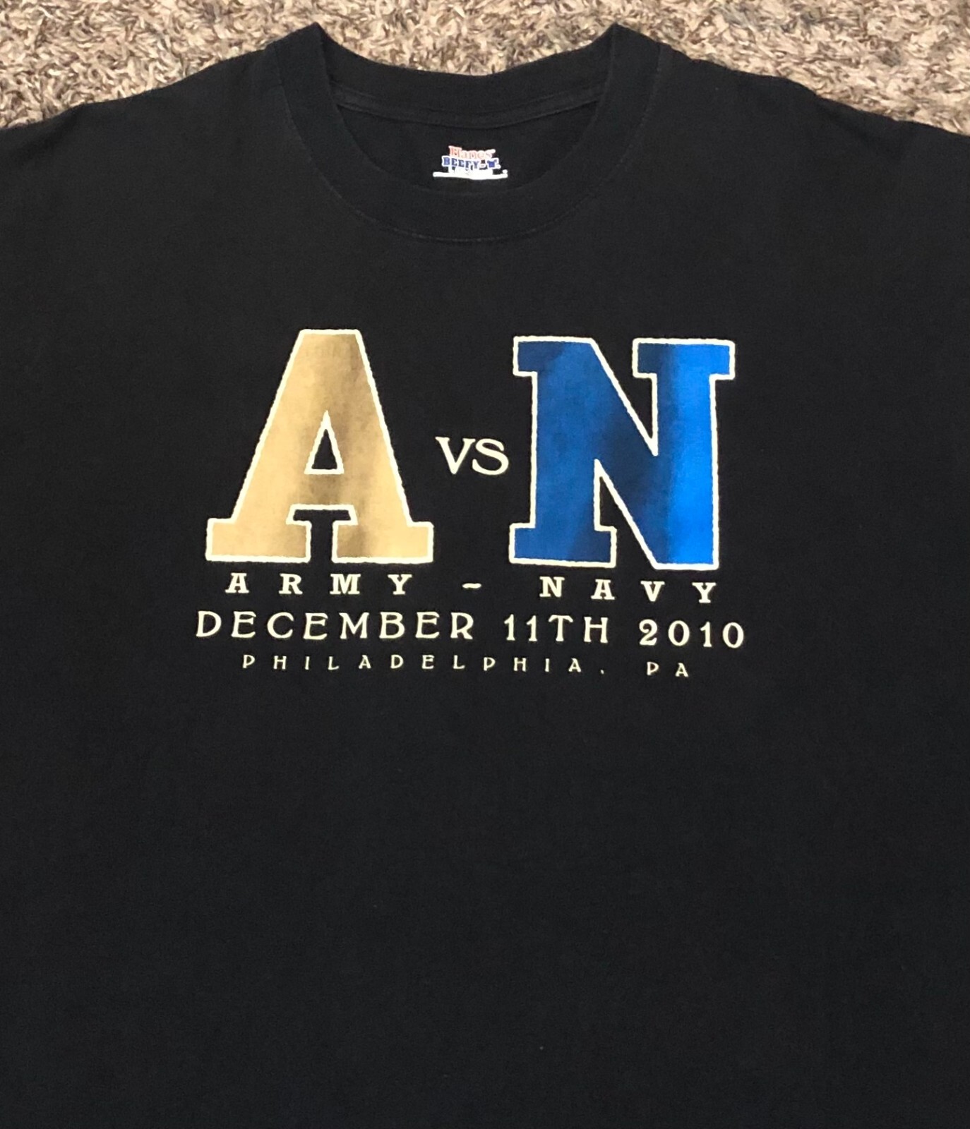 Army vs. Navy Football Game Official 2010 Recapture The Glory Men’s T-Shirt L