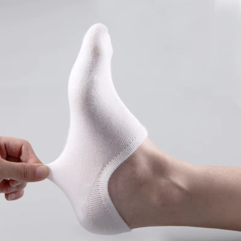 5 Pairs Men Invisible Boat Socks Cotton No Show Ankle Sock Slippers AntiSlip Lot