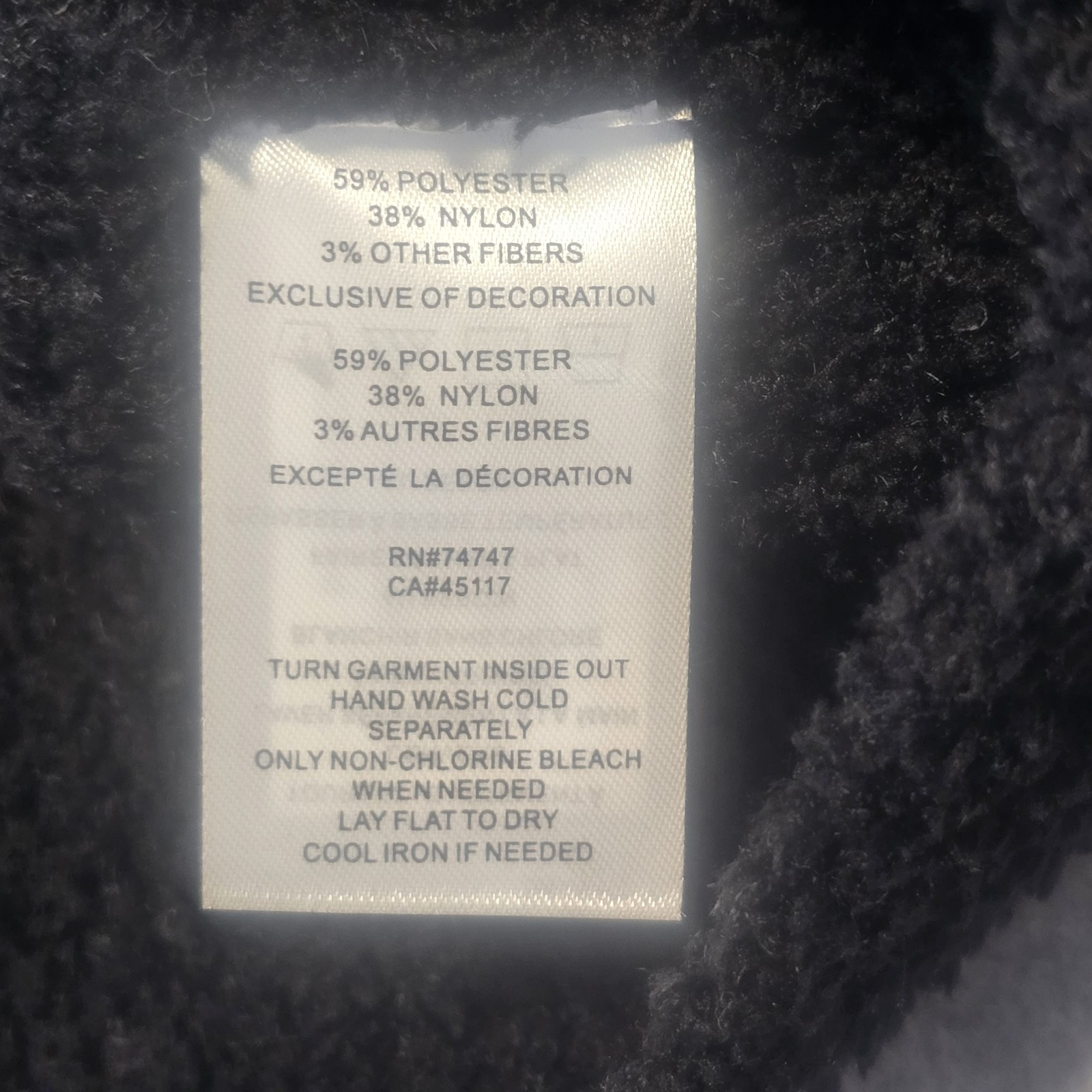 Natural Reflections Quarter Zip Pullover Women M Black Fair Isle Cabin Gorpcore