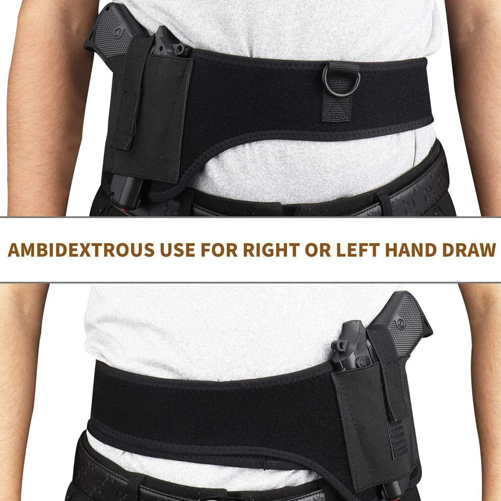Underarm Shoulder Bag Adjustable Multi Pocket Utility Pouch Travel Organizer