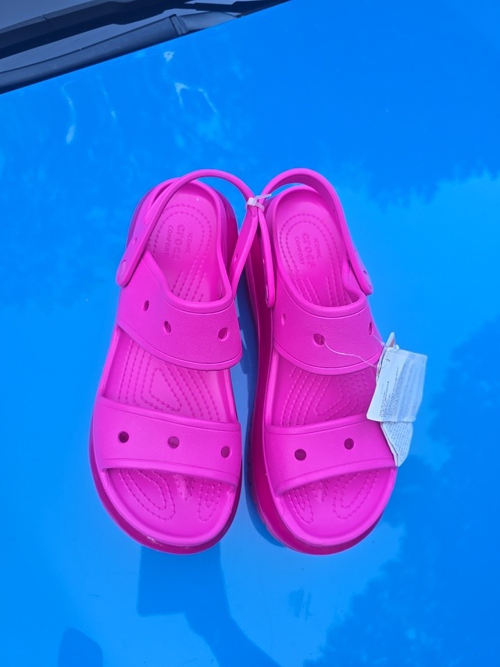 Crocs Mega Crush Platform Clog Sandal Sz: M 11 Color Bubble Pink